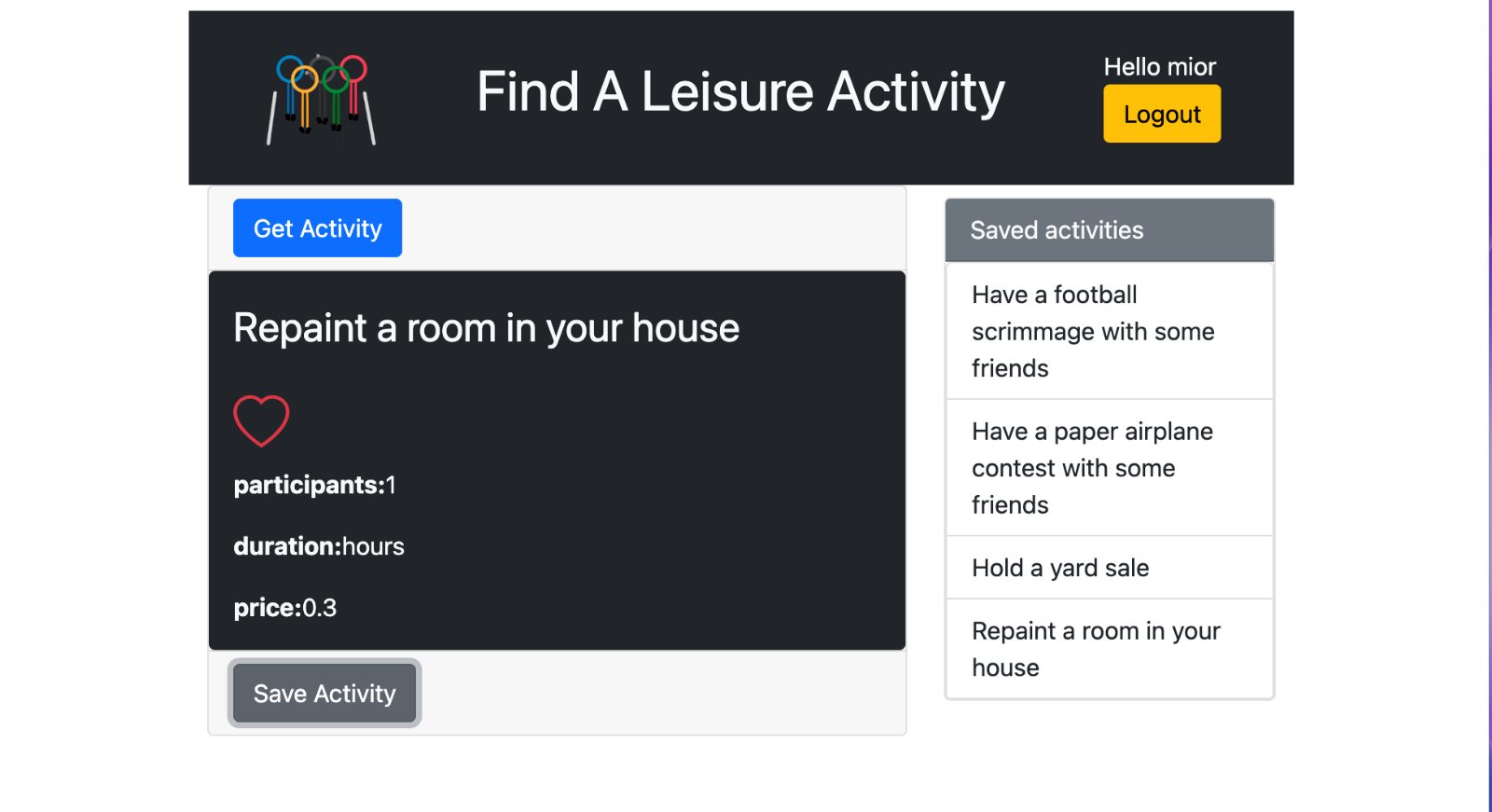 Build an Activity Discovery Dashboard