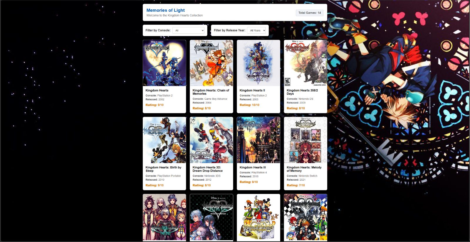 Mission 5: Build a Game Collection Dashboard